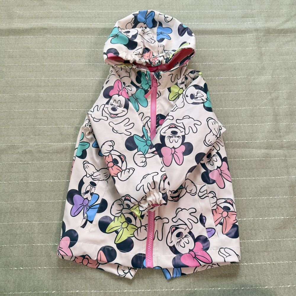 Disney Minnie Rain Jacket Size 3T Girls